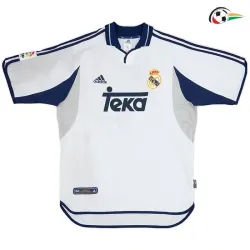 FIGO 10 Real Madrid Camisola Qualidade TAILANDESA Local Primeiro Kit 2000/01 Retro Classicas Branco