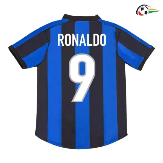 RONALDO 9 Inter de Milán Equipacione Qualidade AAA Local 1998/99 Classicas Azul/Preto