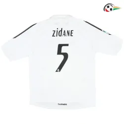 ZIDANE 5 Real Madrid Camisa Qualidade AAA Home Primeiro Kit 2005/06 Retro Branco