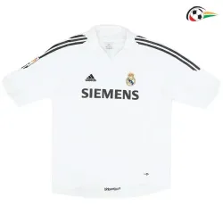 ZIDANE 5 Real Madrid Camisa Qualidade AAA Home Primeiro Kit 2005/06 Retro Branco