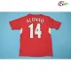 Camiseta ALONSO 14 Liverpool Qualidade Premium Home Primeiro Kit 2004/05 Classicas Vermelho Camiseta ALONSO 14 Liverpool Qualidade Premium Home Primeiro Kit 2004/05 Classicas Vermelho