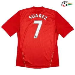 SUAREZ 7 Liverpool Camisola Replicas Local 2010/11 Retro Vermelho