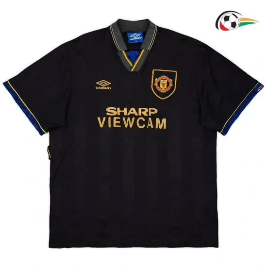 Equipacione CANTONA 7 Manchester United Qualidade AAA Segundo Kit 1993/94 Retro Classicas Preto Equipacione CANTONA 7 Manchester United Qualidade AAA Segundo Kit 1993/94 Retro Classicas Preto
