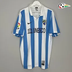 ISCO 22 Málaga CF Camisa Qualidade AAA Home Primeiro Kit 2012/13 Vintage Azul/Branco