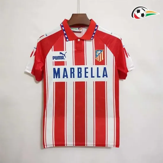 KIKO 19 Atlético de Madrid Camisola Qualidade TAILANDESA Local Primeiro Kit 1994/95 Retro Vermelho/Branco KIKO 19 Atlético de Madrid Camisola Qualidade TAILANDESA Local Primeiro Kit 1994/95 Retro Vermelho/Branco