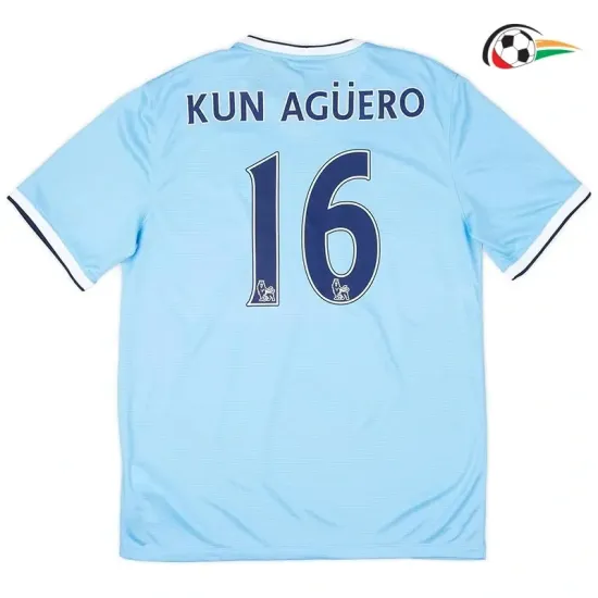 KUN AGÜERO 16 Manchester City Camiseta Qualidade Premium Primeiro Kit 2013/14 Classicas Azul KUN AGÜERO 16 Manchester City Camiseta Qualidade Premium Primeiro Kit 2013/14 Classicas Azul