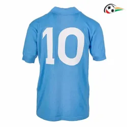 MARADONA 10 Napoli Camisola Qualidade Premium Local Primeiro Kit 1987/88 Retro Azul