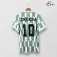 OKOCHA 10 Nigeria Camisa Futebol Visitante 1994 Vintage Branco/Verde