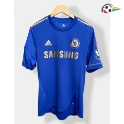 Camisa TORRES 9 Chelsea Futebol Local Primeiro Kit 2012/13 Vintage Azul