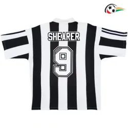 Camiseta SHEARER 9 Newcastle United Qualidade Premium Local 1995/97 Classicas Preto/Branco