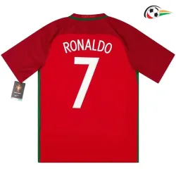 RONALDO 7 Portugal Camisola Replicas Home 2016 Retro Vermelho