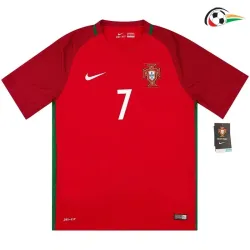 RONALDO 7 Portugal Camisola Replicas Home 2016 Retro Vermelho