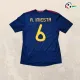 Camisa A.INIESTA 6 España Baratas Visitante Segundo Kit 2010 Vintage Azul