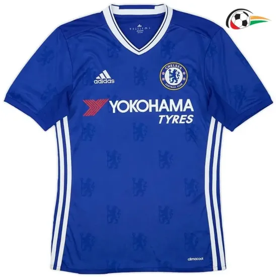 Camiseta HAZARD 10 Chelsea Replicas Home Primeiro Kit 2016/17 Classicas Azul Camiseta HAZARD 10 Chelsea Replicas Home Primeiro Kit 2016/17 Classicas Azul