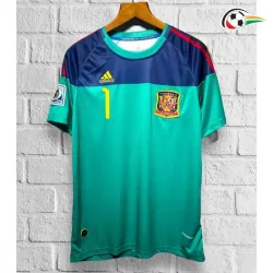 Equipacione CASILLAS 1 España Qualidade AAA do Guarda-Redes 2010 Retro Classicas Verde