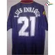 LUIS ENRIQUE 21 España Equipacione Futebol Visitante 1994 Retro Classicas Azul