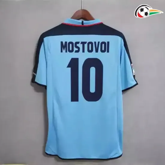 MOSTOVOI 10 Celta De Vigo Camisola Qualidade TAILANDESA Home 2003/04 Retro Azul 