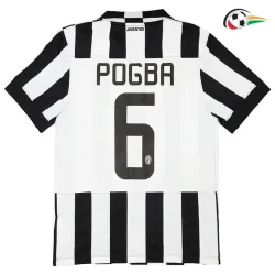 Camisa POGBA 6 Juventus Qualidade AAA Primeiro Kit 2014/15 Vintage Preto/Branco