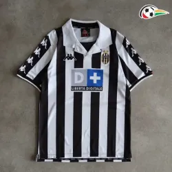 Camiseta ZIDANE 21 Juventus Qualidade Premium Home 1999/00 Classicas Preto/Branco