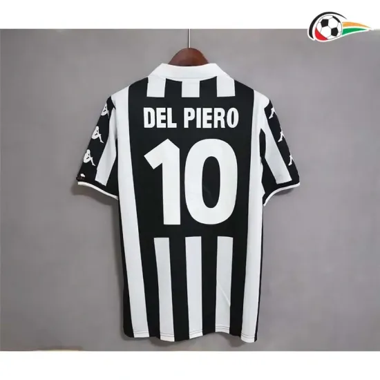Del Piero 10 Juventus Camisola Replicas Local Primeiro Kit 1999/00 Retro Preto/Branco Del Piero 10 Juventus Camisola Replicas Local Primeiro Kit 1999/00 Retro Preto/Branco
