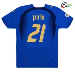 PIRLO 21 Italia Camiseta Replicas Local Primeiro Kit 2006 Classicas Azul