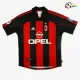 Camisa MALDINI 3 AC Milan Baratas Local Primeiro Kit 2000/01 Vintage Vermelho/Preto Camisa MALDINI 3 AC Milan Baratas Local Primeiro Kit 2000/01 Vintage Vermelho/Preto