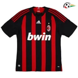 Camiseta MALDINI 3 AC Milan Qualidade TAILANDESA Home Primeiro Kit 2008/09 Classicas Vermelho/Preto