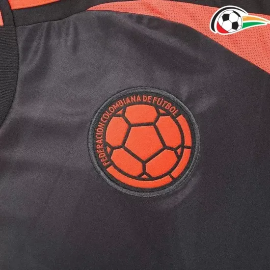 Camisola Colombia Qualidade TAILANDESA Segundo Kit 2024 Preto Camisola Colombia Qualidade TAILANDESA Segundo Kit 2024 Preto