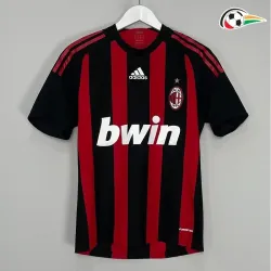 Equipacione RONALDINHO 80 AC Milan Qualidade AAA Local 2008/09 Retro Classicas Vermelho/Preto