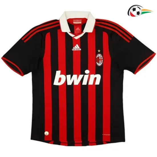 RONALDINHO 80 AC Milan Camisola Qualidade Premium Primeiro Kit 2009/10 Retro Vermelho/Preto RONALDINHO 80 AC Milan Camisola Qualidade Premium Primeiro Kit 2009/10 Retro Vermelho/Preto