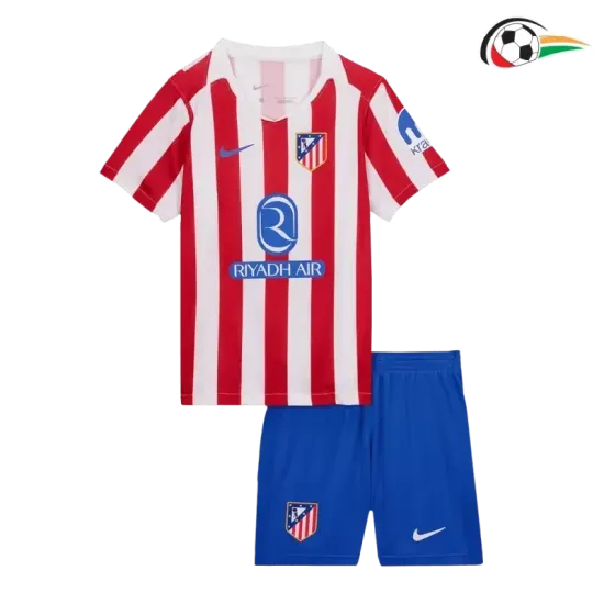 Atlético de Madrid Camisola Replicas Local 2025/26 Niños Vermelho/Branco