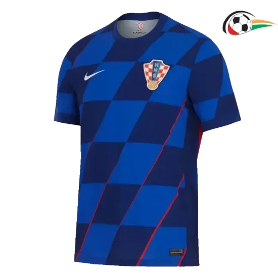 Camisa Croacia Qualidade AAA Away Segundo Kit 2024 Azul Camisa Croacia Qualidade AAA Away Segundo Kit 2024 Azul