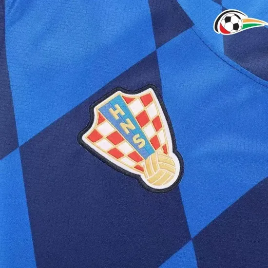 Camisa Croacia Qualidade AAA Away Segundo Kit 2024 Azul Camisa Croacia Qualidade AAA Away Segundo Kit 2024 Azul
