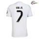Camisa VINI JR. 7 Real Madrid Futebol Primeiro Kit 2025/26 Branco Camisa VINI JR. 7 Real Madrid Futebol Primeiro Kit 2025/26 Branco