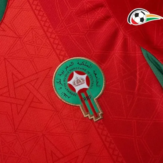 Camiseta Marruecos Qualidade Premium Local Primeiro Kit 2025 Vermelho Camiseta Marruecos Qualidade Premium Local Primeiro Kit 2025 Vermelho