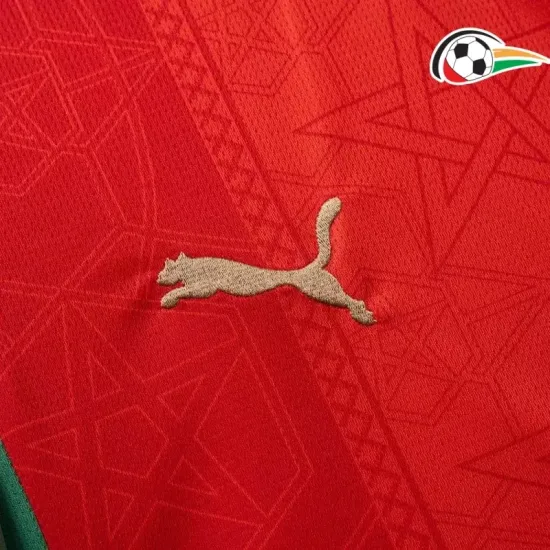 Camiseta Marruecos Qualidade Premium Local Primeiro Kit 2025 Vermelho Camiseta Marruecos Qualidade Premium Local Primeiro Kit 2025 Vermelho