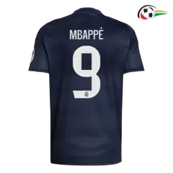 Camiseta MBAPPÉ 9 Real Madrid Replicas Segundo Kit 2025/26 Azul 