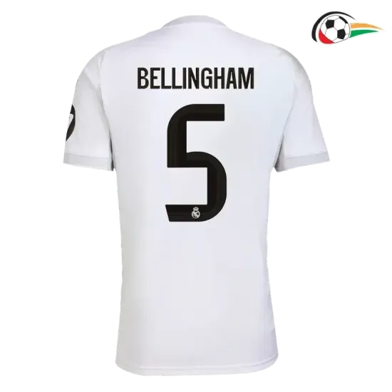 Camisola BELLINGHAM 5 Real Madrid Qualidade Premium Local Primeiro Kit 2025/26 Branco Camisola BELLINGHAM 5 Real Madrid Qualidade Premium Local Primeiro Kit 2025/26 Branco