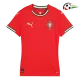 Equipacione Portugal Futebol Home Primeiro Kit 2025 Mulher Vermelho