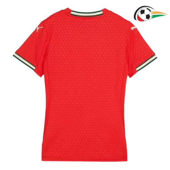Equipacione Portugal Futebol Home Primeiro Kit 2025 Mulher Vermelho
