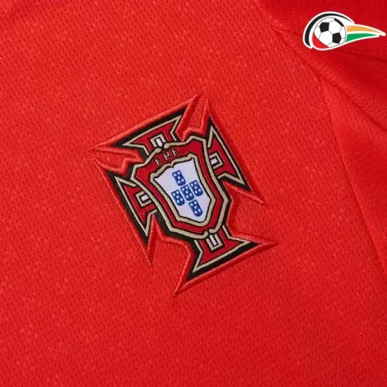 Equipacione Portugal Futebol Home Primeiro Kit 2025 Mulher Vermelho