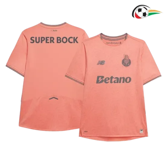 Porto Camisa Baratas Visitante Segundo Kit 2025/26 Rosa