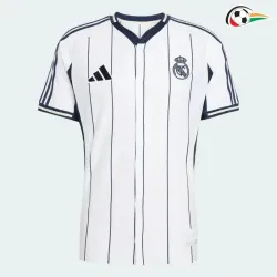 Camisa Real Madrid Baratas Camisa de Beisebol 2025/26 Branco