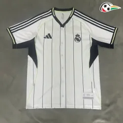 Camisa Real Madrid Baratas Camisa de Beisebol 2025/26 Branco