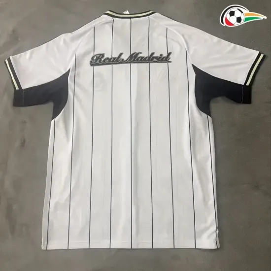 Camisa Real Madrid Baratas Camisa de Beisebol 2025/26 Branco Camisa Real Madrid Baratas Camisa de Beisebol 2025/26 Branco