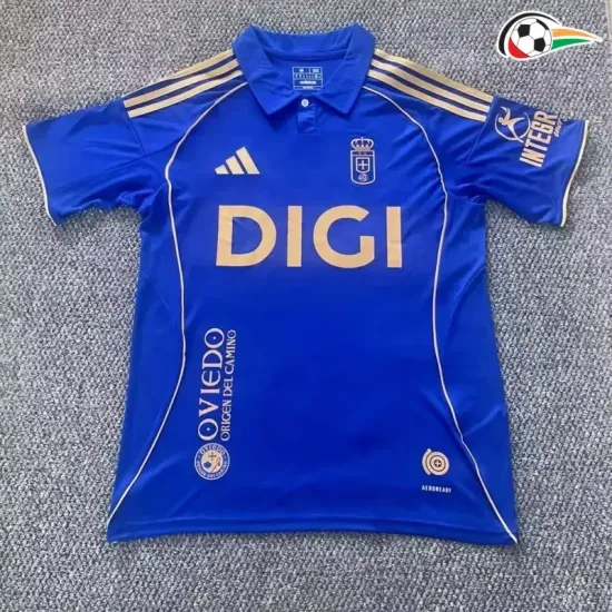 Camiseta Real Oviedo Qualidade TAILANDESA Local 2025/26 Azul Camiseta Real Oviedo Qualidade TAILANDESA Local 2025/26 Azul