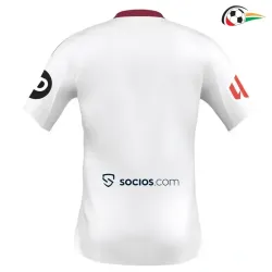 Sevilla Equipacione Futebol Home Primeiro Kit 2025/26 com Patch da La Liga Branco