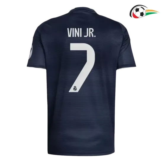 VINI JR. 7 Real Madrid Camisa Qualidade AAA Away Segundo Kit 2025/26 Azul VINI JR. 7 Real Madrid Camisa Qualidade AAA Away Segundo Kit 2025/26 Azul