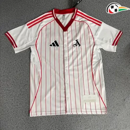 Arsenal Equipacione Baratas Camisa de Beisebol 2025/26 Vermelho/Branco Arsenal Equipacione Baratas Camisa de Beisebol 2025/26 Vermelho/Branco