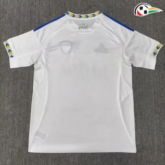 Camiseta Leeds United Qualidade Premium Home Primeiro Kit 2025/26 Branco